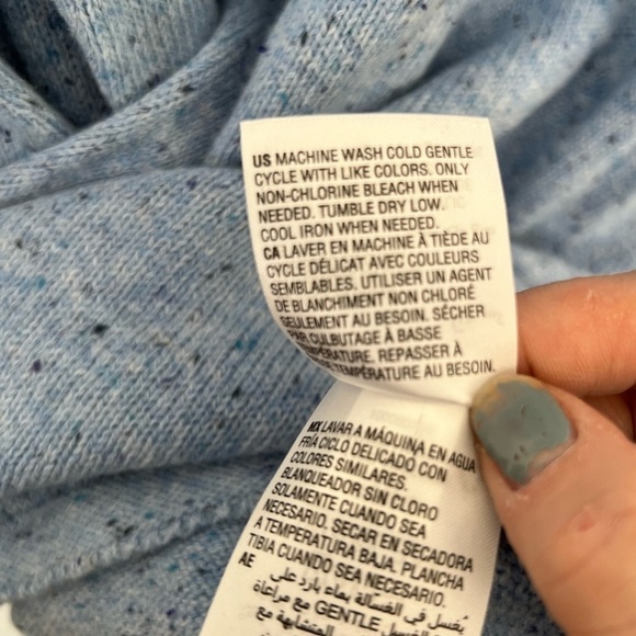 Karen Scott Curved Hem Blue Pullover Sweater XL NWT - Picture 8 of 8